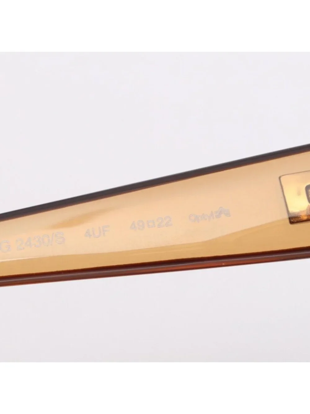 Gucci Sunglasses Logo Oval Clear Eyewear